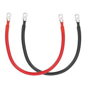 Uxcell 614462254002 2 Pcs 4awg Battery Cable 1.5ft With 5/16 Inch Us Standard O-ring Red Black