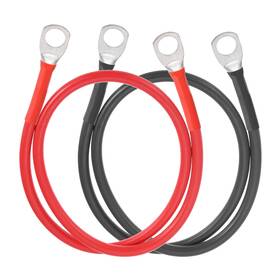 Uxcell 614462254279 2 Pcs 8awg Battery Cable 3ft With 3/8 Inch Us Standard O-ring Red Black