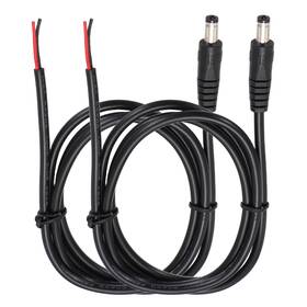 Uxcell 676766585121 2pcs Dc Power Pigtails Cable Male 5.5mm X 2.5mm 100cm