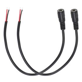 Uxcell 676766585183 2pcs Dc Power Pigtails Cable Female 5.5mm X 2.1mm 30cm