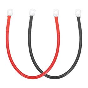 Uxcell 683867597496 8 Awg Battery Cable 1ft Inverter Cables With 1/4 Inch Ring Terminals