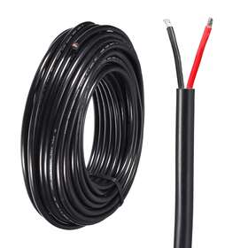 Uxcell 718844093217 Power Cable 2 Conductor Electrical Wire 16awg 65.6ft Pvc Cord Copper
