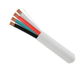 209-2319 Vc Vertical Cable 12awg 4 Conductor Audio Cl3 Cmr Rated - 500ft White