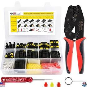 St6382-ly-amp1.5-jr Visit The Jrready Store 46-piece Waterproof Automotive Electrical Connector Kit And Crimping Tool