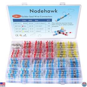 Visit The Nodehawk Store 3395597999842 330pcs Waterproof Heat Shrink Solder Butt Connectors Kit For Marine And Automotive