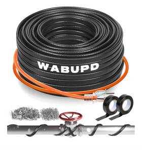 Wabupd 635401962765 160 Ft Heat Tape For Water Pipes -40 F De-icing Pipe Cable Electric