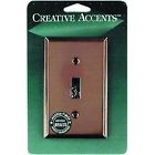 2-toggle Wall Antique Plate Switch Stamped Ab Brass