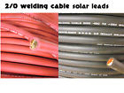 Ws-solar2 Wc-2 0-0 0-leads Excelene 2 0 Awg Welding Cable Red Black Gauge Copper Wire Battery Solar Leads Made N Usa