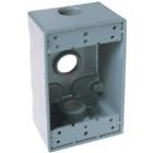 5911-1 Weatherproof Electrical Gray Gang Outlet Boxes 1 Hubbell Outdoor Box