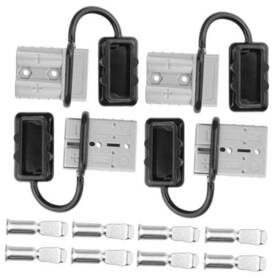 4333195155 Wgcd 4 Pack 6-10 Gauge 50a Battery Quick Disconnect Plug Kit Jumper Cable