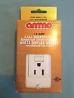 Ammo1-wh White Ground Circuit Ammo Wallplate Gfci Gfi 15a Fault Interuptor
