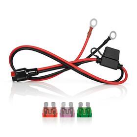 Wirenpower App45-rt14-1240hd-2f Anderson Power Pole Pp45 Connector To 1/4 Inch Ring Terminals Cable 12 Black