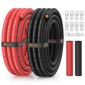 Wotywire Wc4a10ft-rb-as 4 Gauge Battery Cable Awg Flexible Epdm Oxygen-free Copper Welding 10ft 4awg