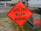 Nchrp-350 "x36 Sign Work Eastern Vinyl Utility Safety " Street Roll-up Nos 36