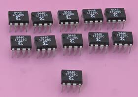 17128c Xilinx Lot Of 11 9446 Dip8 128kb Prom Ic