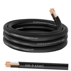 Nmb6-002 Xmk Nm-b 6/3 Wire With Ground 15ft 6 Awg Copper Gauge 3 Conductor