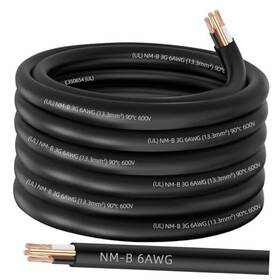 Nmb6-006 Xmk Nm-b 6/3 Wire With Ground 35ft 6 Awg Copper Gauge Awg-3 Conductor