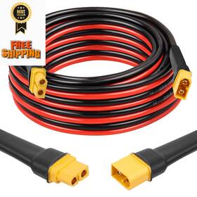 Xt60 Xrds -rf 635403224502 Extension Cable 15ft 10awg Tinned Copper Wire With Male To 15 Ft