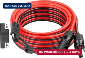 Xrds -rf 635408938541 -rf 10awg Sae To Solar Panel Connector Cable 20ft Heavy-duty Tinned Copper