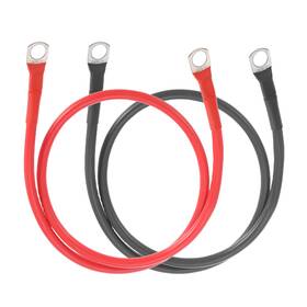 Zaplyte 614462253883 2 Pcs 8 Awg Battery Cable 2ft With 5/16 Inch Sc Terminals Red Black