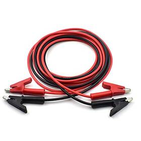 Tl02-10 Zhenyu 2 Pcs Dual Ended Crocodile Alligator Clips 14awg Test Lead Wire Cable With