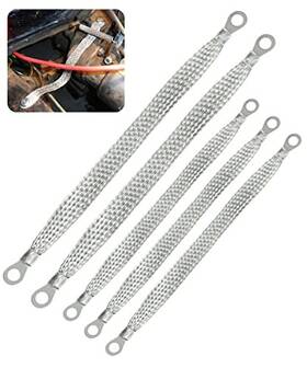 411wtjdx001 Zlirfy Automotive Ground Strap Kit Universal Flat Braided Copper