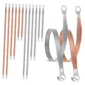 Tm0216 Zonghan Direct 12pcs Automotive Ground Straps 10/15/20 Inch Tinned Copper Braided Grounding