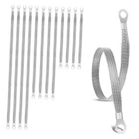 Tm0224 Zonghan Direct 12pcs Automotive Ground Straps 10/15/20 Inch Tinned Copper Braided Grounding