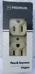 Pass & Seymour Duplex Outlet, Grounding, Ivory, 120V, 15AMP, # CR15-ICC12 New. Fixed Price $7.86.