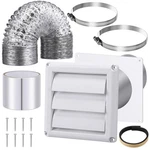 Dryer Vent Kit 4 Inch Ducting Tube Hose Connector Air Silver. Fixed Price $39.52.