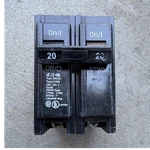 Eaton Type BR220 20A 2-POLE Circuit Breaker 120/240V Hacr Plug-in. Fixed Price $50.00.