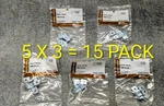 15 Pack Sigma 49700 Proconnex Zinc-plated Steel 1-HOLE Nm Strap 14/2-12/2 (5X3). Fixed Price $14.99.