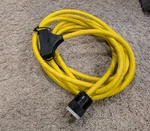 Coleman 01912 25 Foot 10-3 Generator Cord, Prong Power Cable, 30 Amp. Fixed Price $35.00.