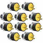 10 Male Extension Cord Electrical Wire Replacement Plug End Grounded 15AMP 125V. Fixed Price $28.45.