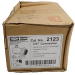 *box Of 22* New Hubbell 3/4 Connector 2123 Emt Set-screw Insulated. Fixed Price $29.00.