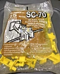 Fi-shock #SC-70 Slant-nail Electric Fence Insulators, Pack Of 25. Fixed Price $15.00.
