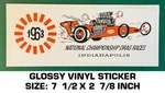 Nhra 1963 National Championship Indianapolis Vinyl Decal Sticker - Drag Races. Fixed Price $10.18.