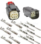 Molex 6 Pin Wire Connector, Harley Black Waterproof, Sealed Kit, MX150 With Cpa. Fixed Price $21.84.