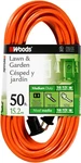 Woods 50FT Extension Cord 16 Gauge Sjtw, Light Duty, General Purpose, Orange. Fixed Price $32.85.