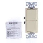 Cooper Combination Decorator Ivory Dual Rocker Light Switch Duplex 15A 7728V-SP. Fixed Price $11.39.