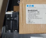 New Eaton Cutler Hammer BAB2045 Bolt-on 45A 2POLE Circuit Breaker 10KA/240V. Fixed Price $49.00.