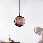 Kitchen Purple Glass Pendant Home Lighting Bedroom Ceiling. Fixed Price $50.92.