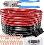 4 Gauge Car Audio Wire Kits 50FT Red&black Cca With Fuse, Lugs, Shrink Cutter. Fixed Price $73.47.