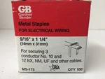 Gb Gardner Bender MS-175 9/16" Metal Cable 9.8OZ Worth Of Staples!. Fixed Price $9.44.