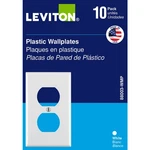 Leviton 88003-WMP White 1-GANG Thermoplastic Rectangle Duplex Outlet Wall Plate. Fixed Price $9.59.