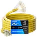 Islewire 25 Ft Outdoor Extension Cord With Multiple Outlets, 12 Gauge Heavy D.... Fixed Price $42.14.