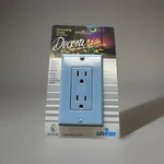 (qty 2) Leviton 5675 Decora Duplex Grounding Outlet W/ Wall Plate (blue). Fixed Price $17.60.