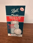Ball Plastic Regular Storage Caps 8CT Brand New Old Stock. Fixed Price $12.00.