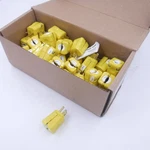 50 Pack Leviton 05256-0VY Nylon Grounding Plugs 5-15P 18-10 Awg Pole 3 Wire. Fixed Price $174.99.