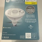 Ge Led+ Linkable Flood Bulb, Warm White, 1200 Lumens, 15 Watt PAR38. Fixed Price $20.00.